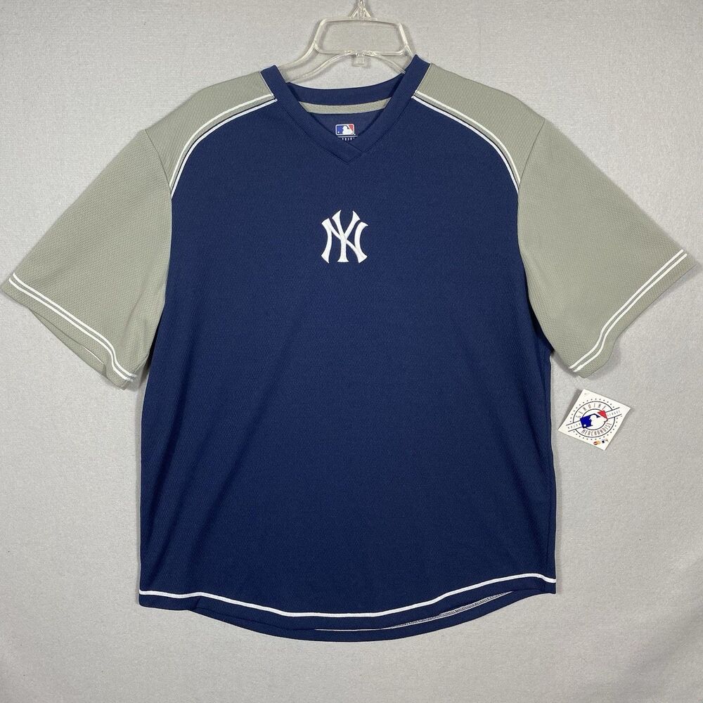 New York Yankees Adult‎ Large Pullover TShirt by MLB NWT